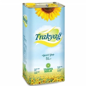 TRAKYAĞ AYÇİÇEK YAĞI TENEKE  5 LT