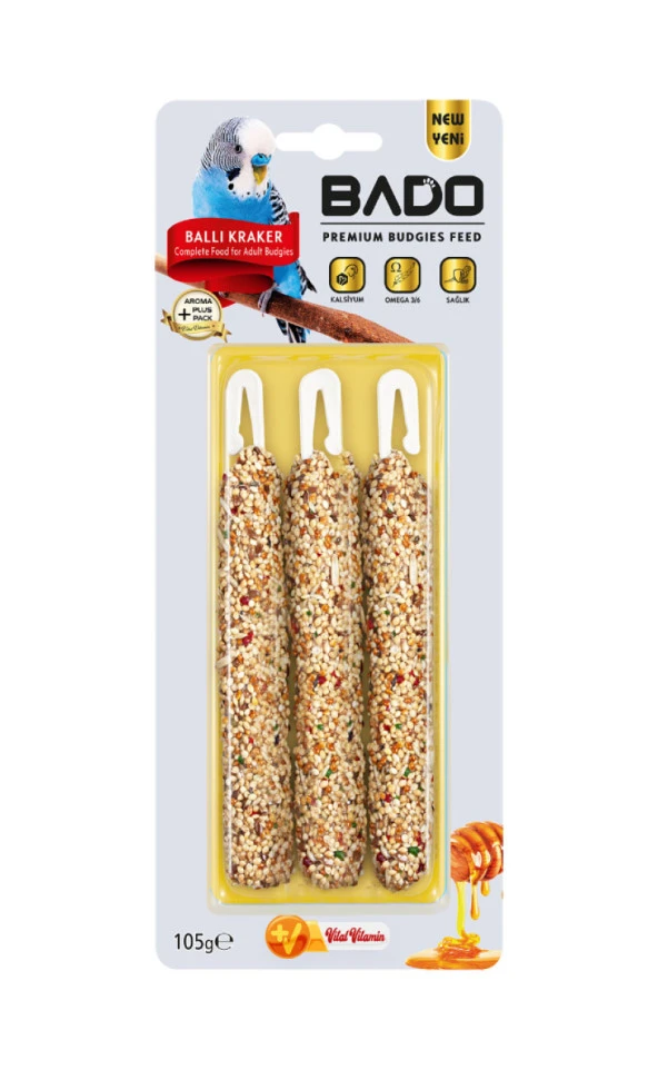 BADO  MUHABBET KUŞ YEMİ BALLI 105 GR