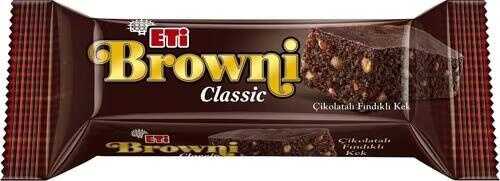 ETİ BROWNİ KLASİK ÇİKOLATALI FINDIKLI KEK 40 GR 
