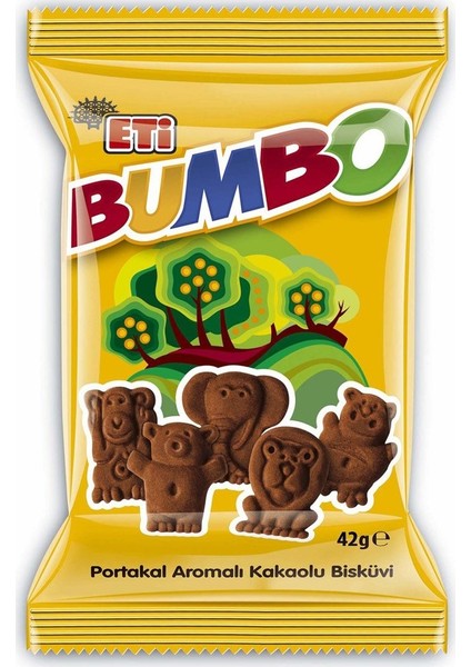 ETİ BUMBO PORTAKAL AROMALI KAKAOLU BİSKÜVİ 42 GR