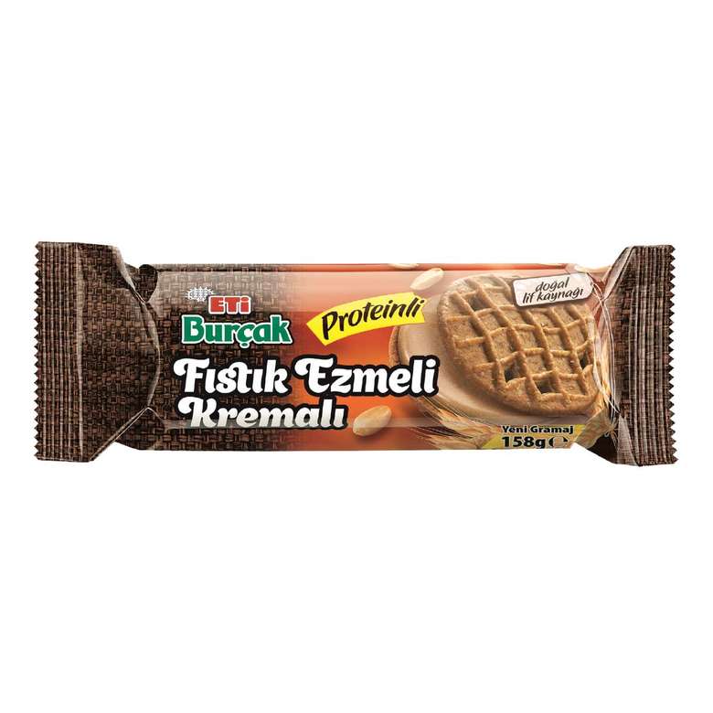 ETİ BURÇAK FINDIK EZMELİ KREMALI BİSKÜVİ 158 GR