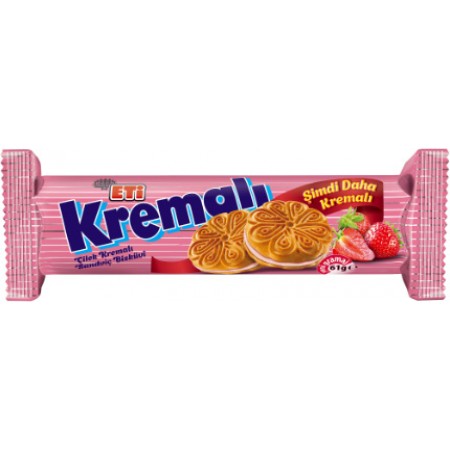 ETİ ÇİLEK KREMALI 61 GR