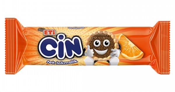 ETİ CİN LOKMALIK PORTAKALLI  BİSKÜVİ 114 GR