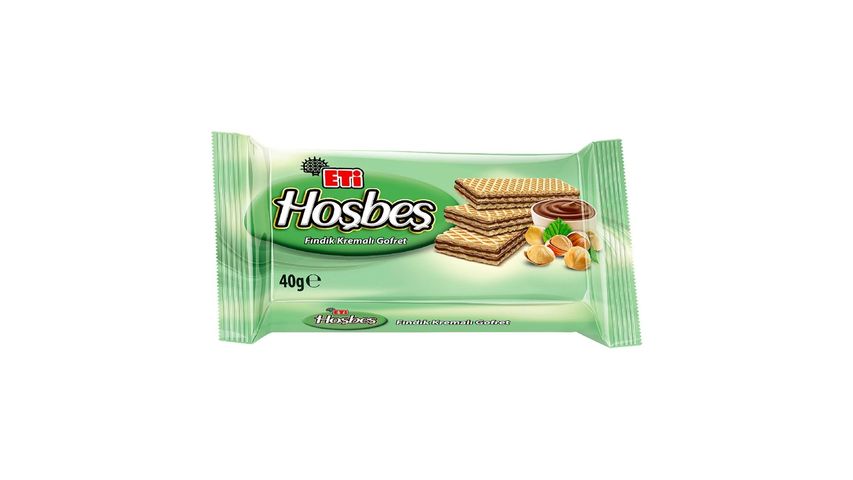 ETİ HOŞBEŞ FINDIK KREMALI GOFRET 40G