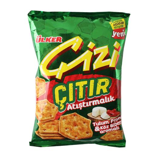 ÜLKER ÇİZİ ÇITIR TULUM PEYNİR  KÖZ BİBERLİ 120 GR