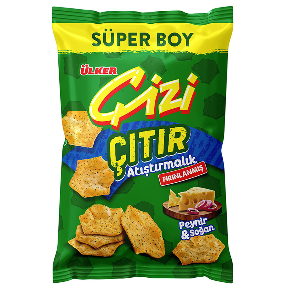 ÜLKER ÇİZİ PEYNİR SOĞAN SÜPER BOY 120 GR