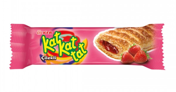 ÜLKER KAT KAT TAT ÇİLEK 28G