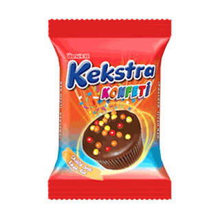 ÜLKER KEKSTRA KONFETİ MUFFİN KEK KAKAOLU 38G