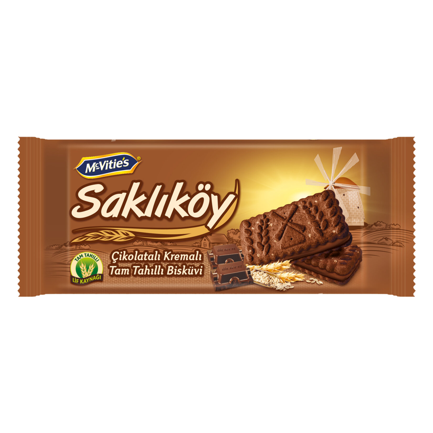 ÜLKER SAKLIKÖY ÇİKOLATILI KREMALI BİSKÜVİ 87G