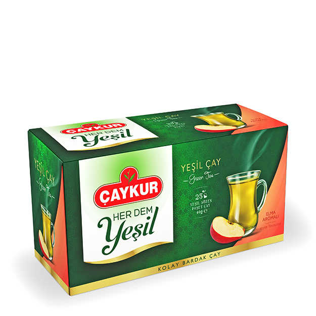 ÇAYKUR YEŞİL SÜZEN ÇAY ELMA 40GR