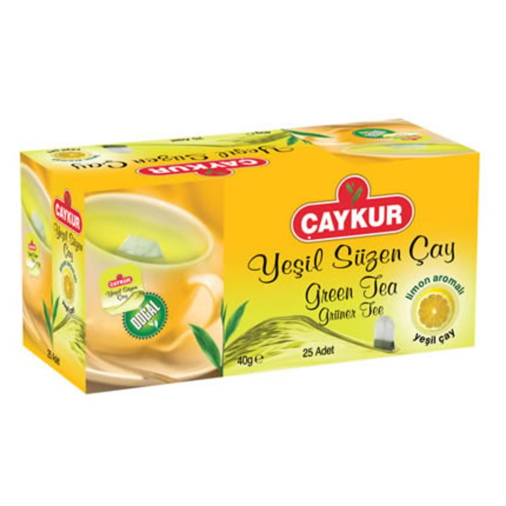 ÇAYKUR YEŞİL SÜZEN ÇAY LİMON  40GR