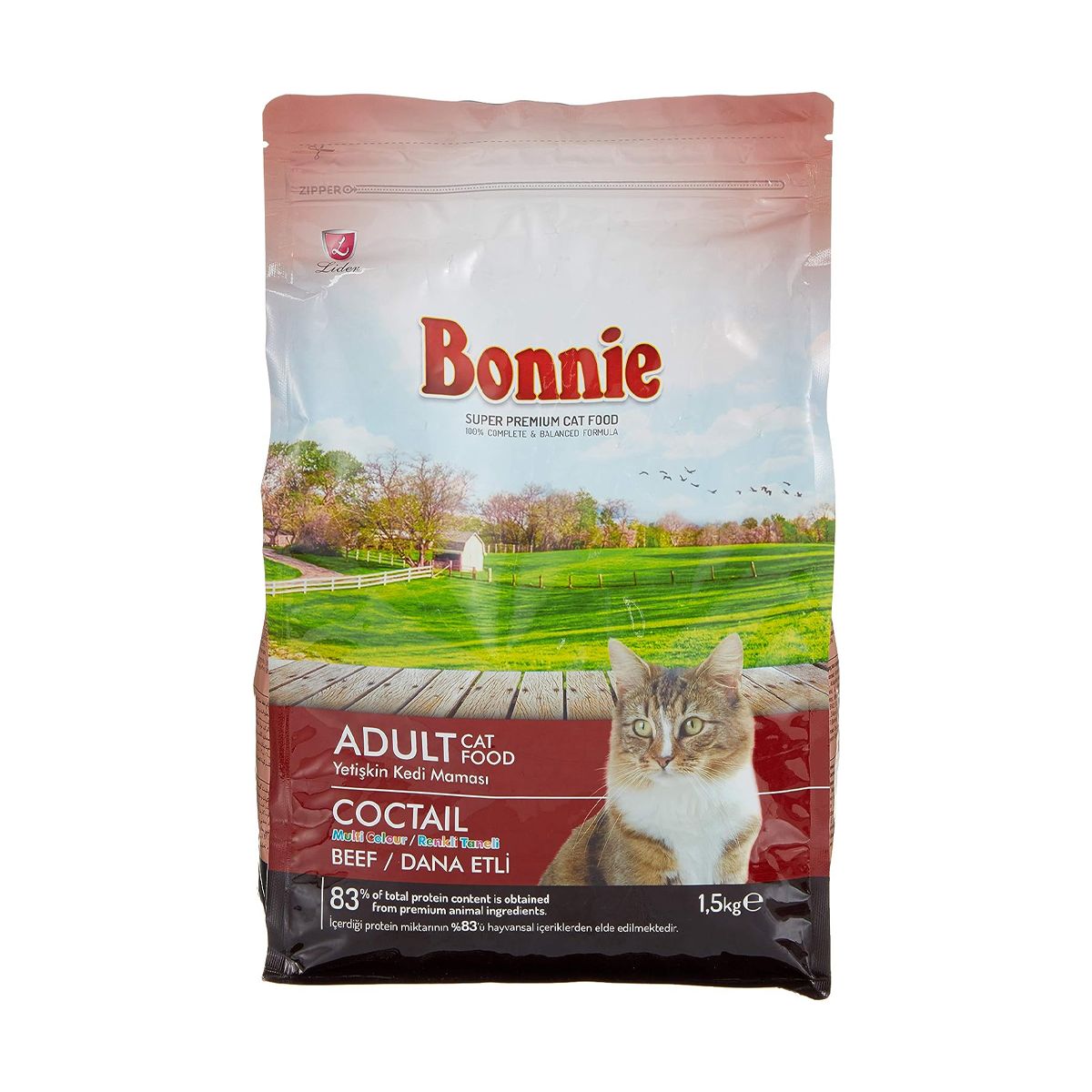 BONNIE SIĞIR ETLİ KEDİ MAMASI 85 GR