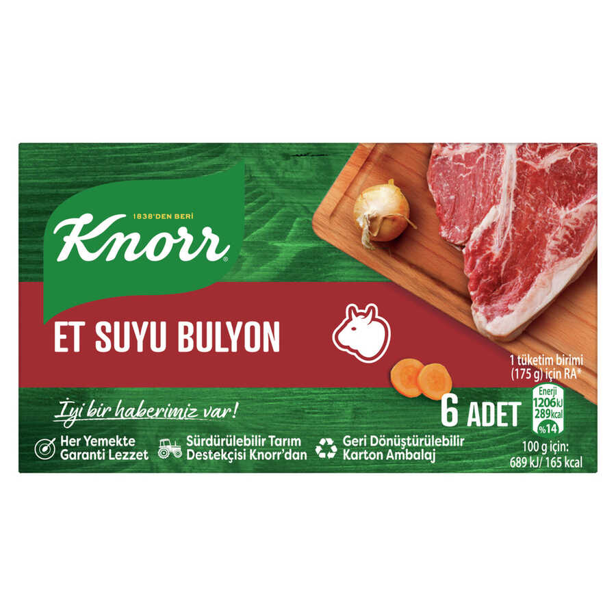 KNORR ET SUYU BULYON 6 ADET