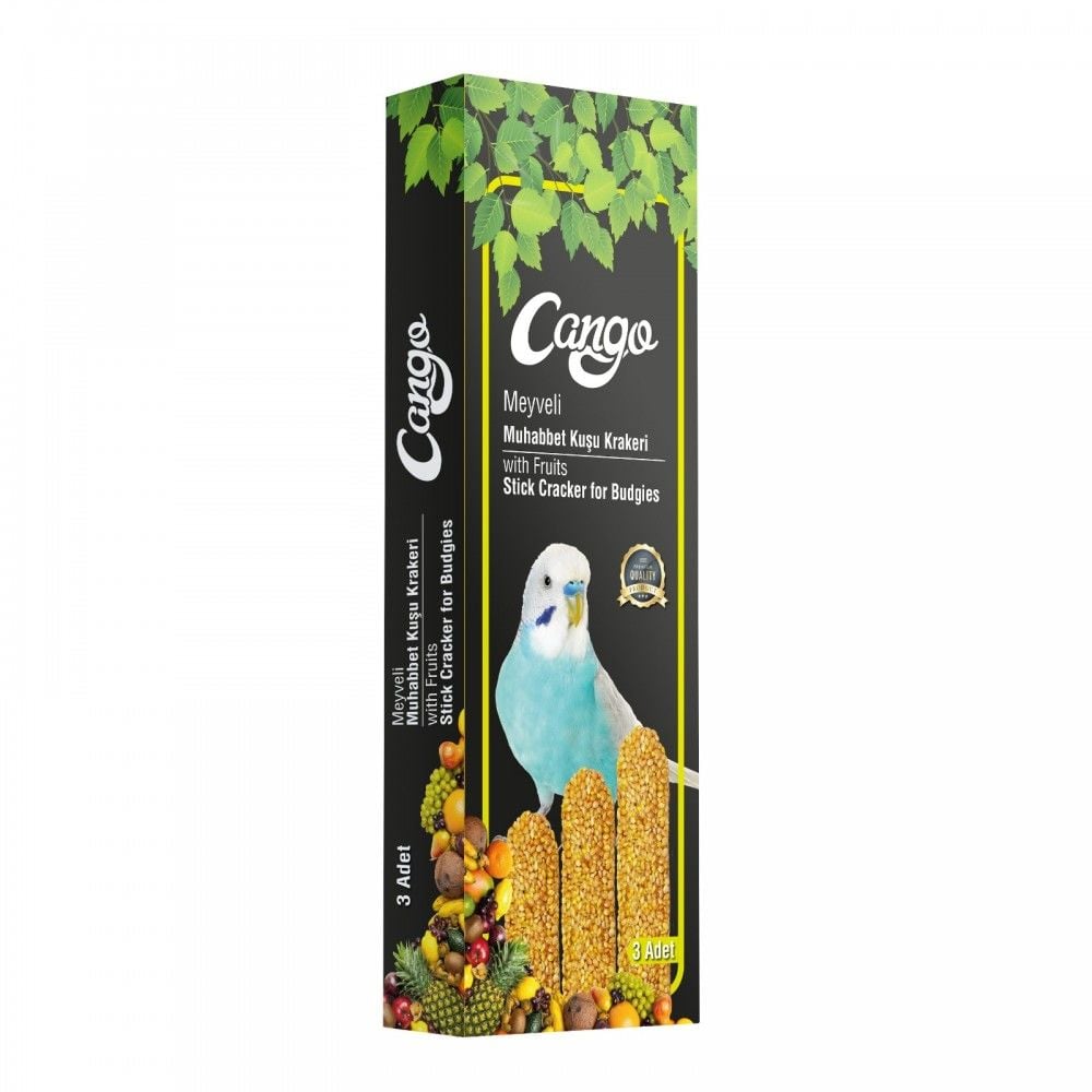 CANGO MEYVELİ KRAKER MUHABBET KUŞ YEMİ 81 GR