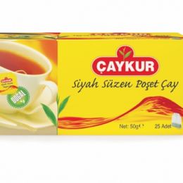 ÇAYKUR SİYAH SÜZEN POŞET ÇAY 50 GR