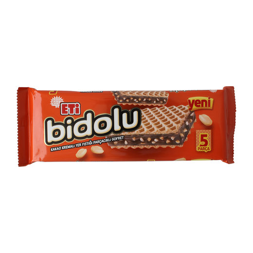 ETİ BİDOLU KAKAO KREMALI YER FISTIĞI PARÇACIKLI GOFRET 81GR