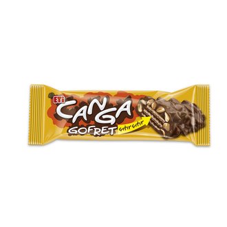 ETİ CANGA ÇİKOLATA YER FISTIK KAPLAMALI GOFRET 32GR