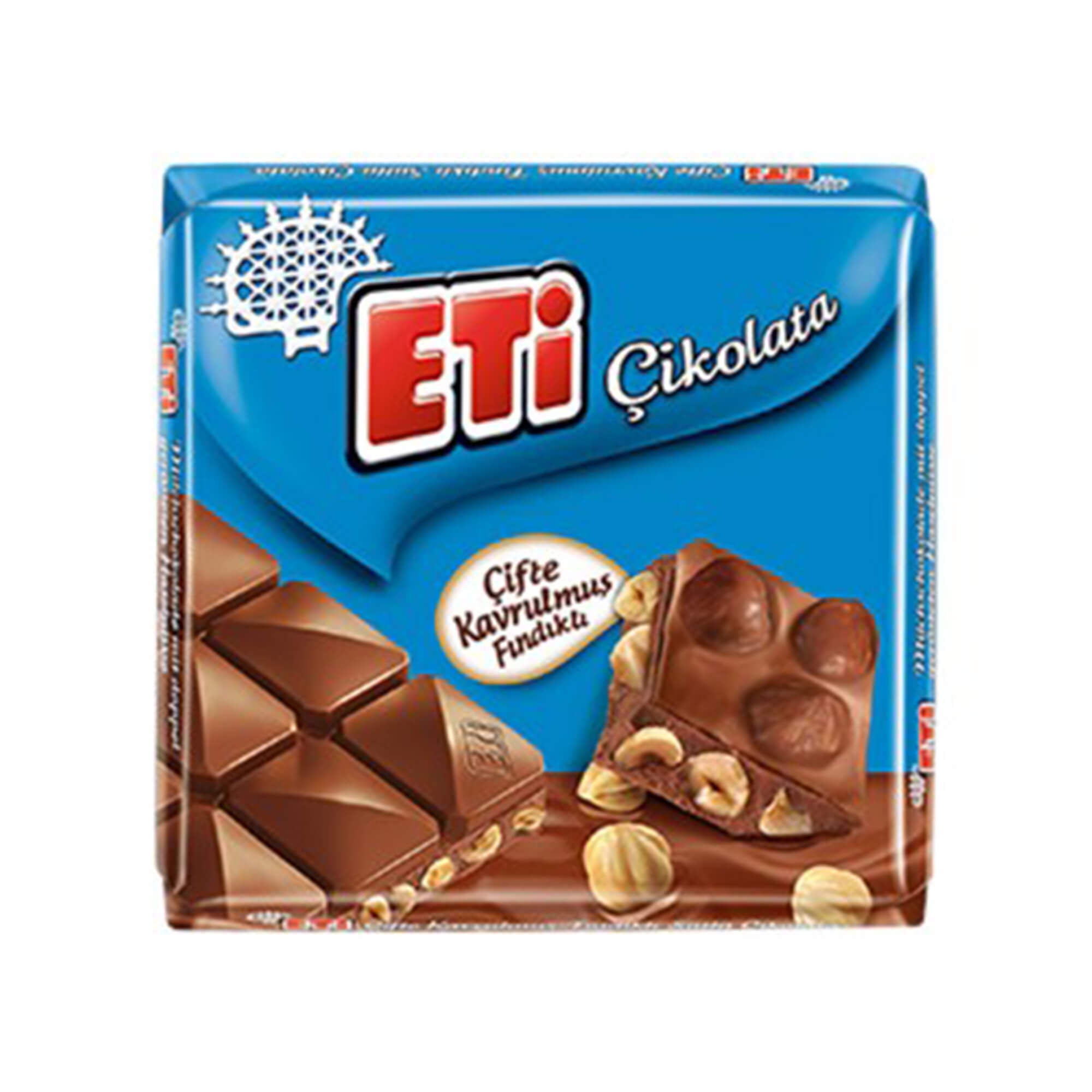 ETİ ÇİFTE KAVRULMUŞ FINDIKLI ÇİKOLATA 60GR 