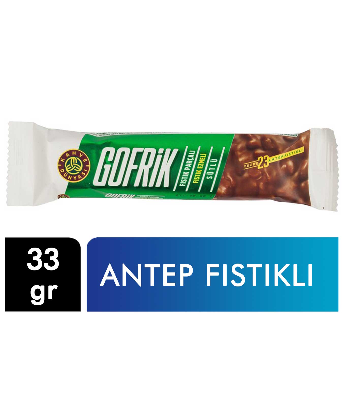 KAHVE DÜNYASI ANTEP FISTIKLI SÜTLÜ GOFRET 33 GR