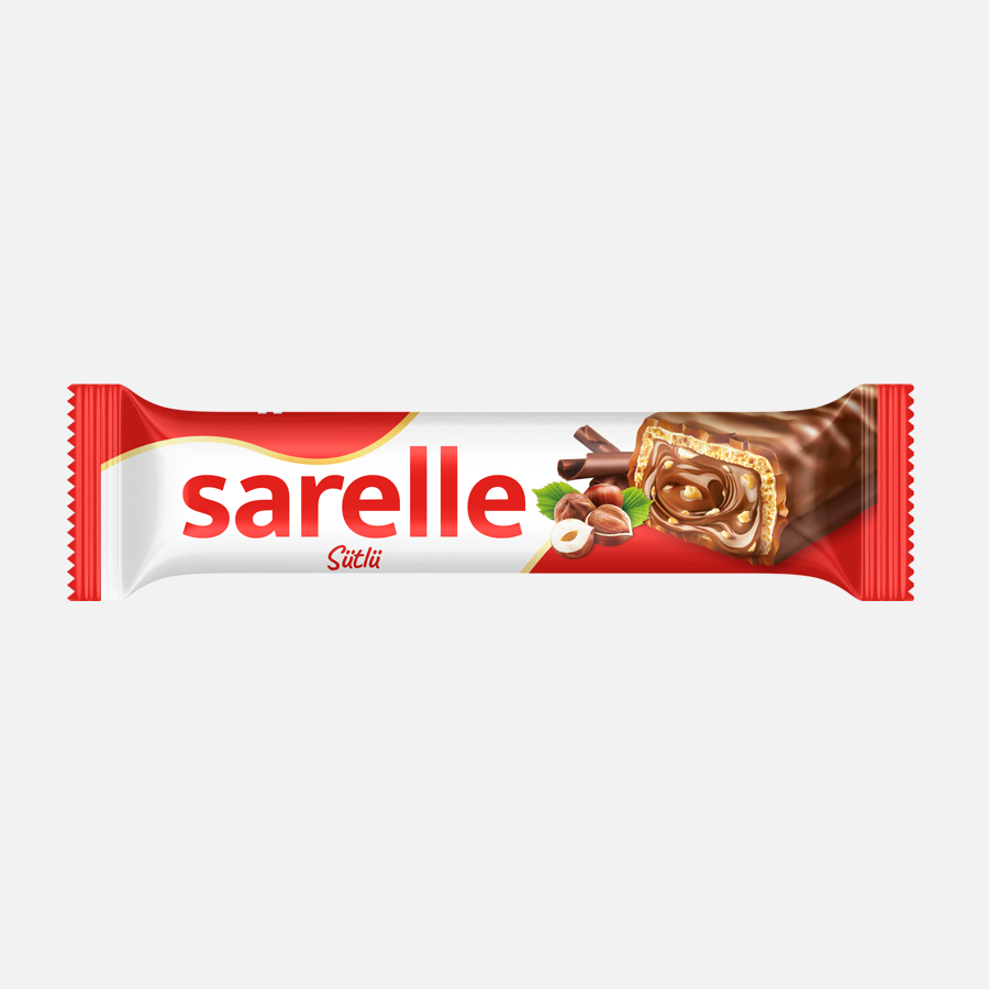 SARELLE SÜTLÜ ÇİKOLATALI GOFRET  33GR