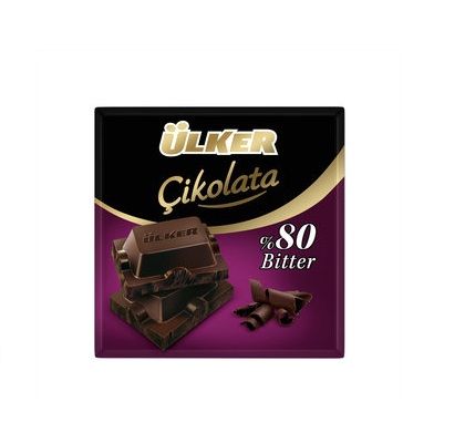 ÜLKER  ÇİKOLATA  BITTER %80 60G