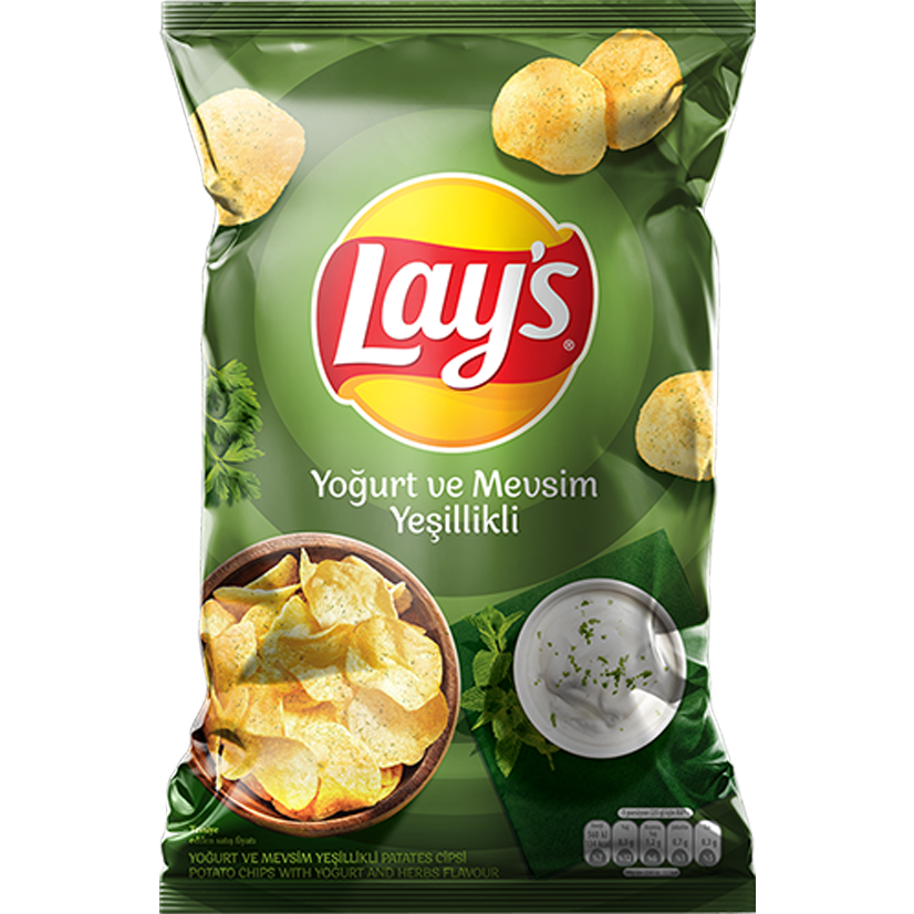 LAYS FIRINDAN YOĞURT VE MEVSİM YEŞİLLİKLİ 134 GR