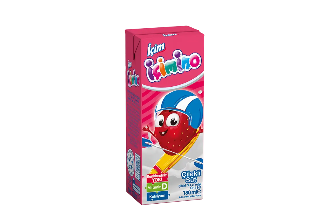 İÇİM İÇİMİNO ÇİLEKLİ SÜT  180 ML