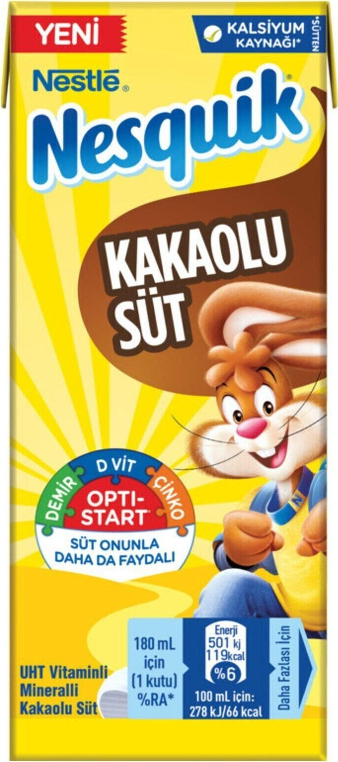 NESTLE NESQUİK KAKAOLU SÜT 180ML