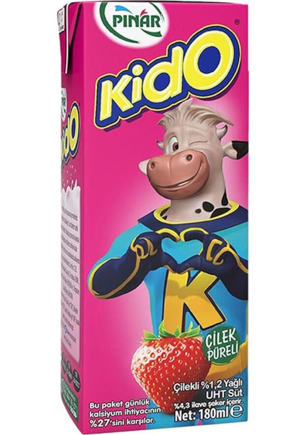 PINAR KİDO SÜT ÇİLEKLİ 180 ML
