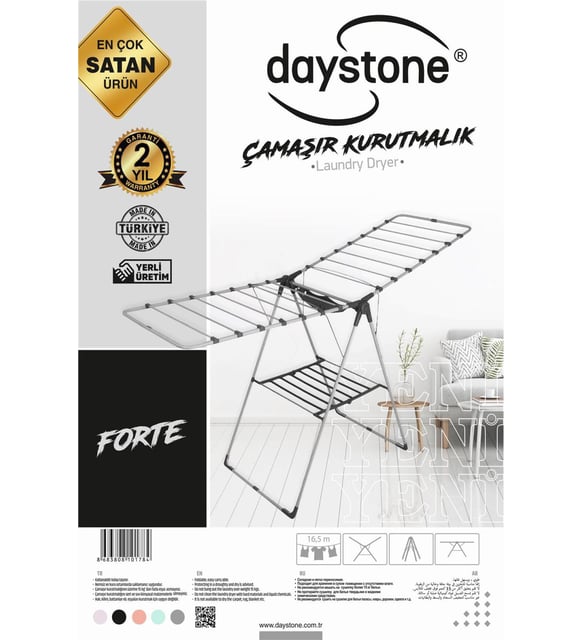 DAYSTONE FORTE ANTRASİT ÇAMAŞIR KURUTMALIK..