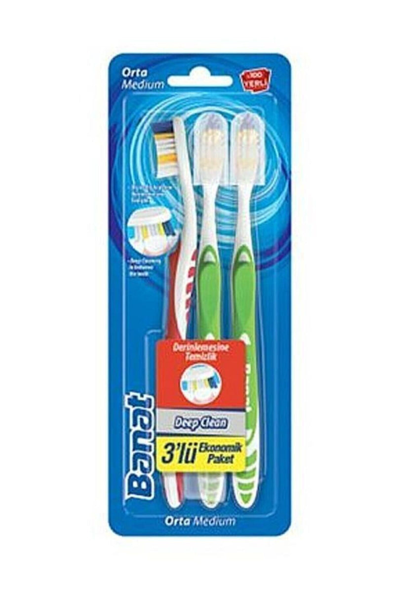 BANAT DEEP CLEAN 3'LÜ DİŞ FIRÇASI