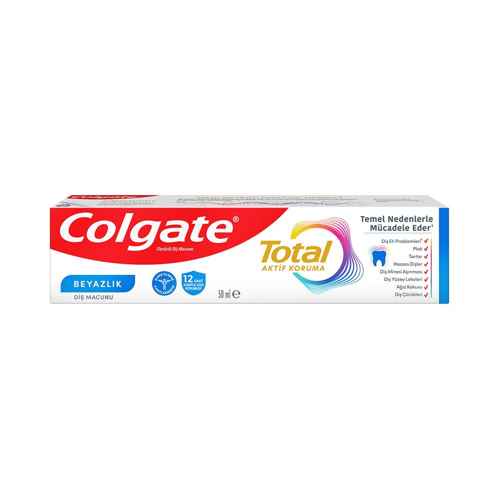 COLGATE TOTAL ACTİVE BEYAZLIK DİŞ MACUNU 50ML