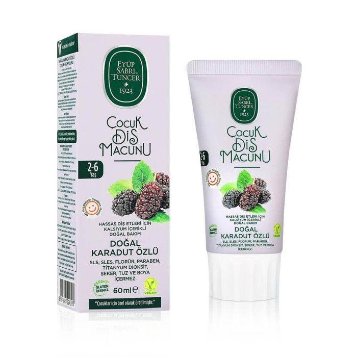 EYÜP SABRİ TUNCER DOĞAL KARADUTÖZLÜ DİŞ MACUNU 60 ML 