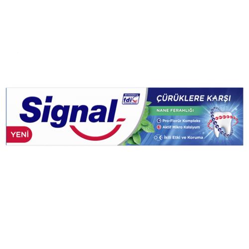 SİGNAL ÇÜRÜKLERE KARŞI NANE FERAHLIĞI DİŞ MACUNU 100 ML 