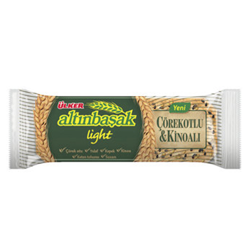 ÜLKER ALTINBAŞAK LİGHT ÇÖREKOTLU & KİNOALI BİSKÜVİ 200 GR