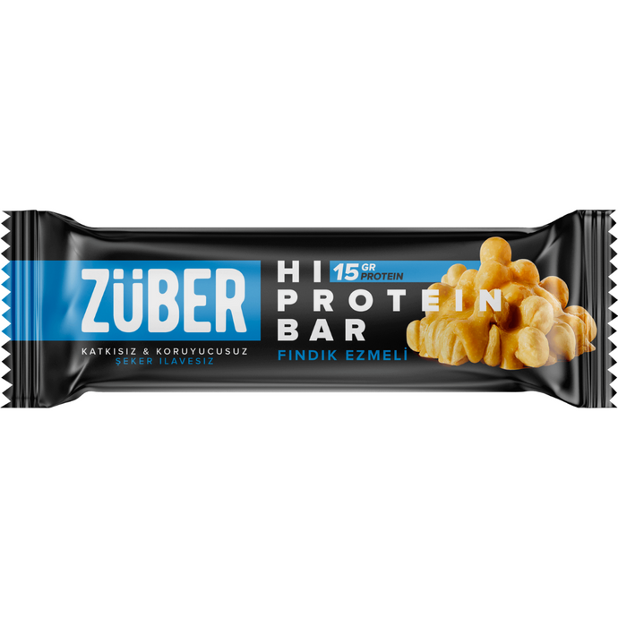 ZÜBER Hİ PROTEİN BAR FINDIKLI 45GR  