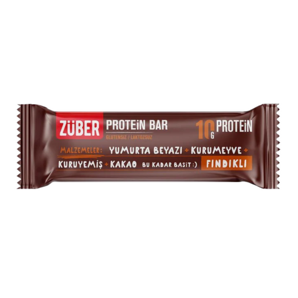 ZÜBER PROTEİN BAR GLUTENSİZ FINDIKLI 40GR 