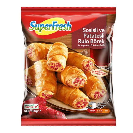 SUPERFRESH PATATEES SOSİS RULO BÖREK 500 GR