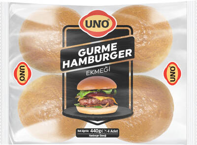 UNO PREMIUM HAMBURGER EKMEĞİ 4 LÜ 340 GR