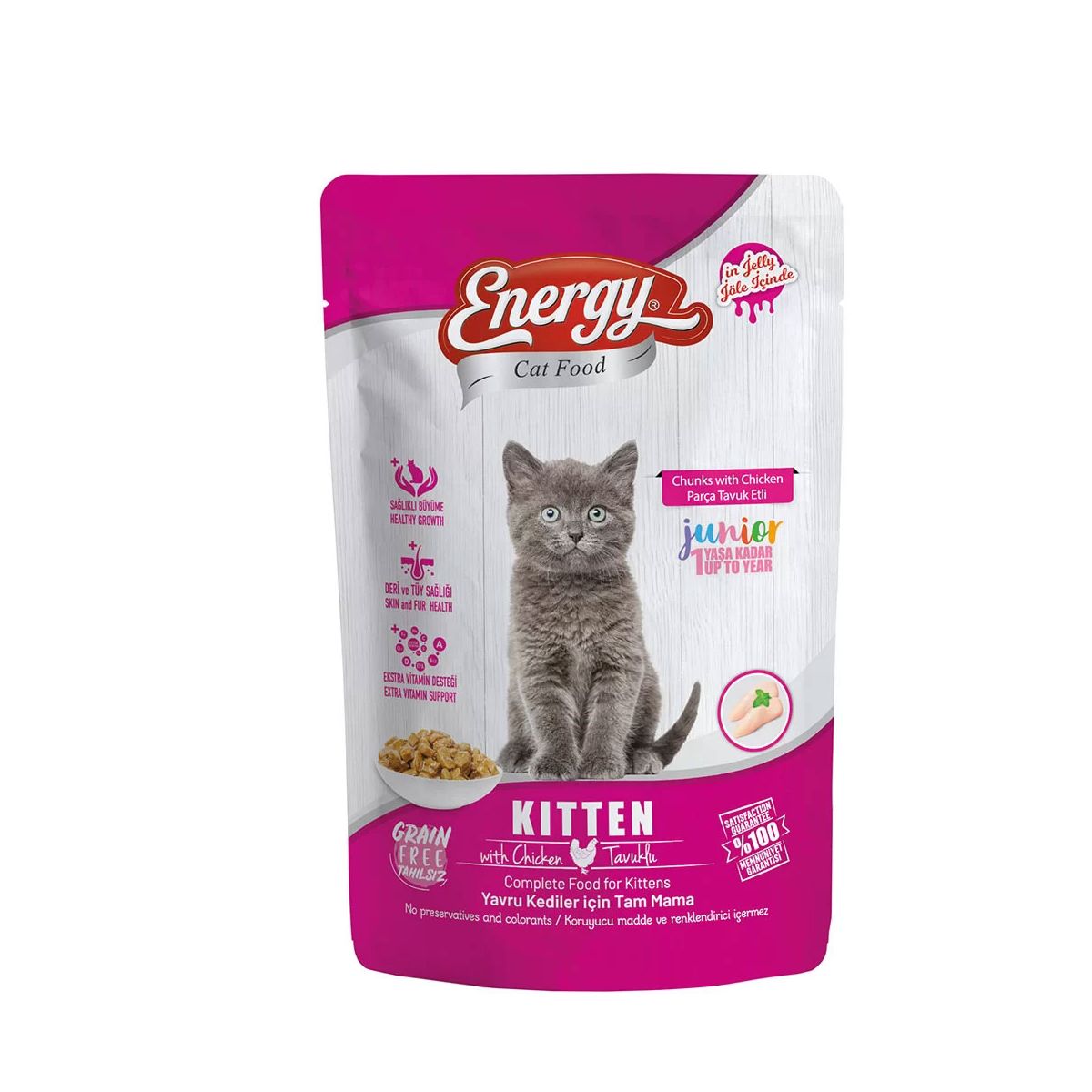 ENERGY SIĞIR ETLİ KEDİ MAMASI 415 GR