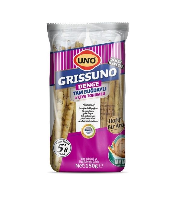 UNO GRISSUNO DENGE TAM BUĞDAYLI VE ÇİYA TOHUMLU 150 GR