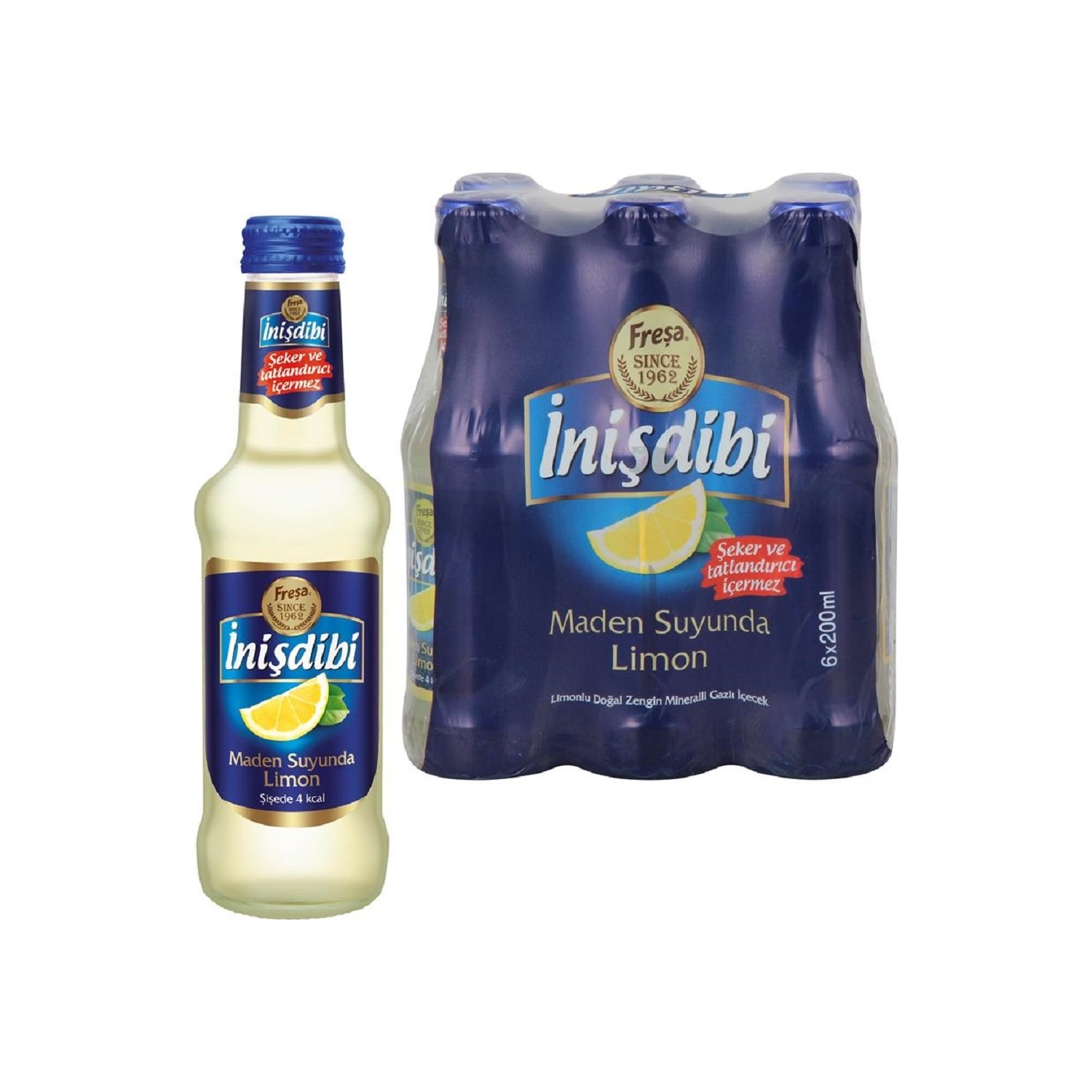İNİŞDİBİ LİMONLU GAZOZ 6*200 ML