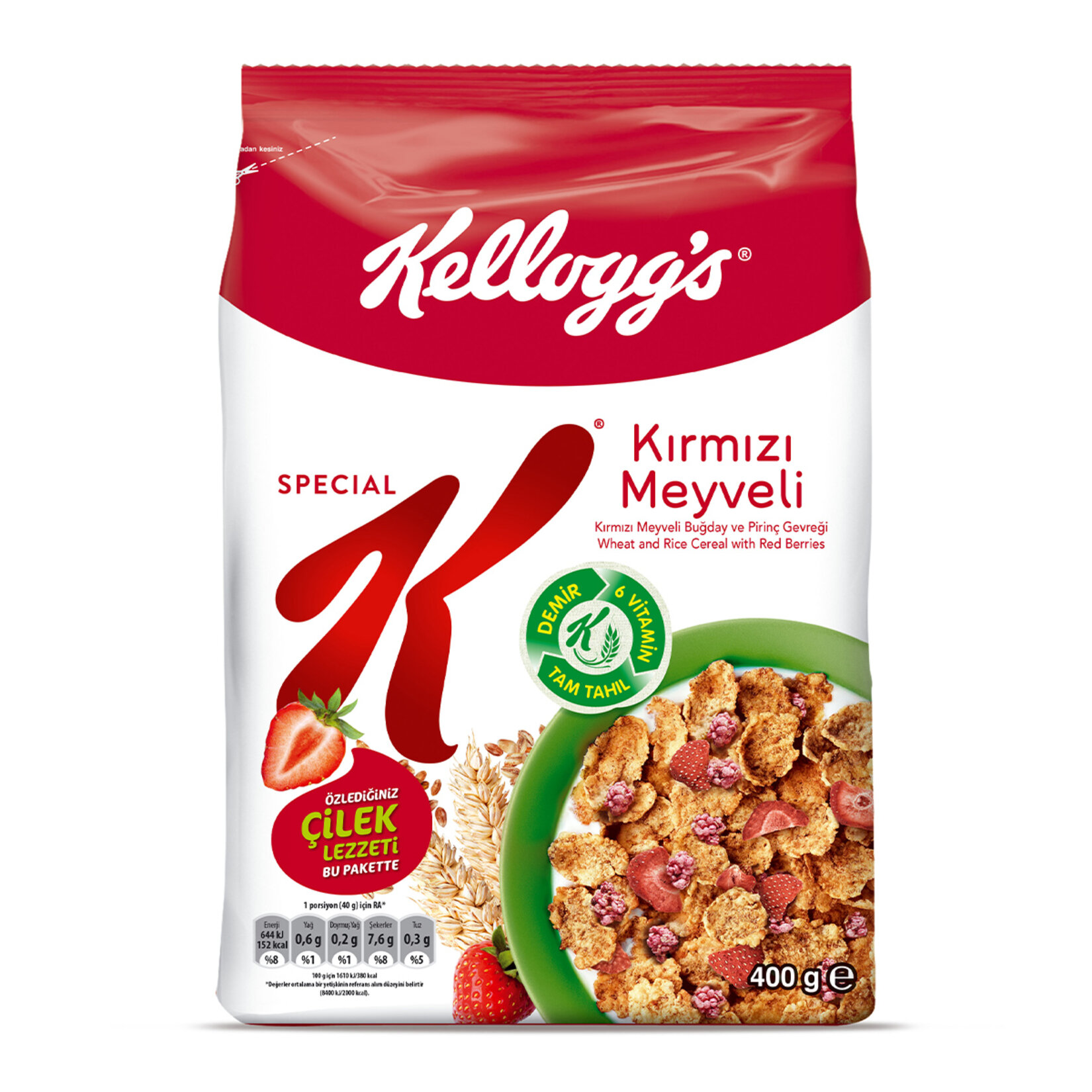 KELLOGS SPECIAL KIRMIZI MEYVELİ ÇİKOLATALI 400G
