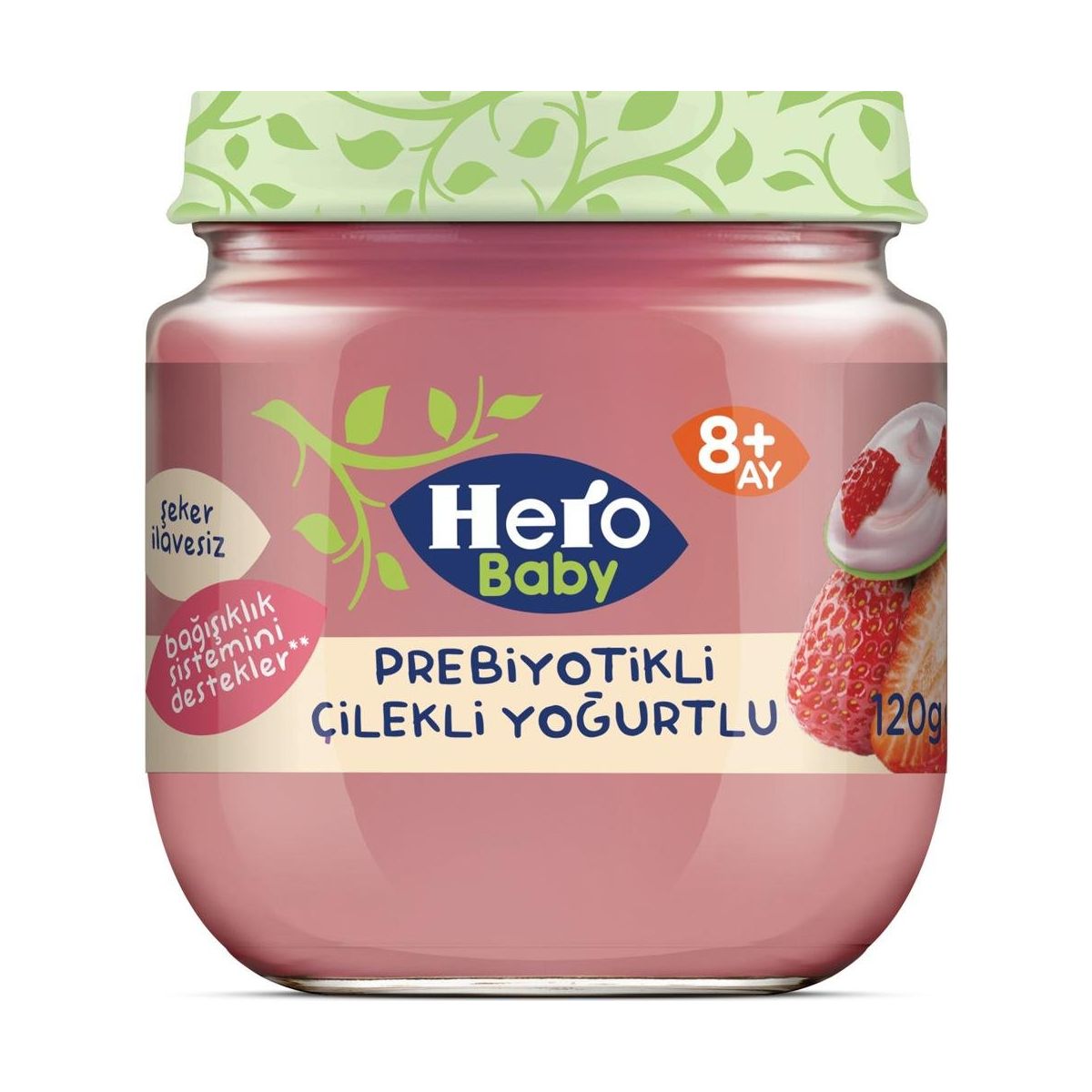HERO BABY ÇİLEKLİ  YOĞURTLU EK GIDA 120 GR