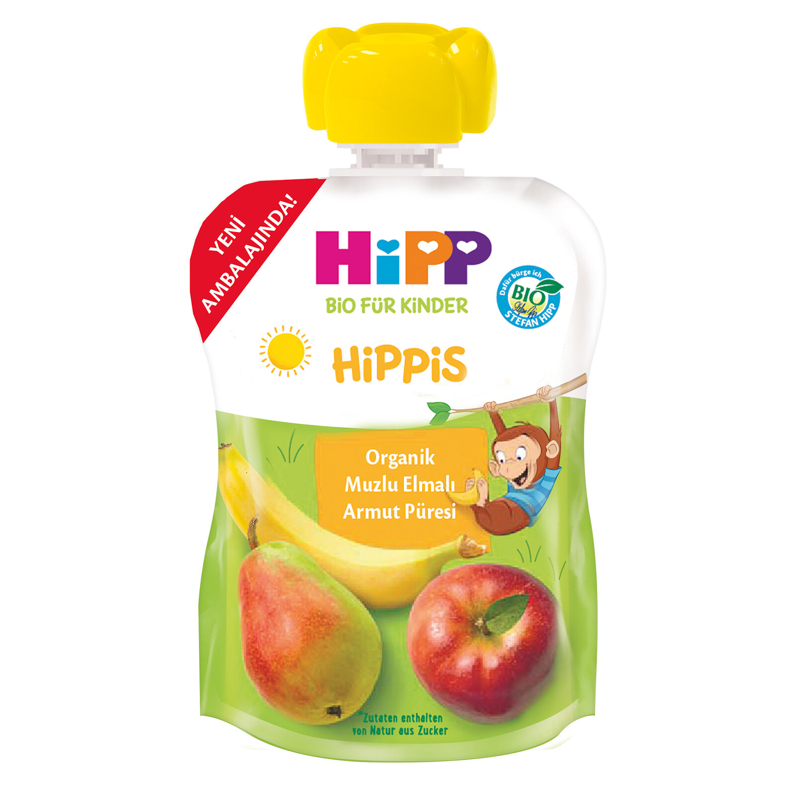 HIPP ORGANİK MUZLU ELMALI ARMUT PÜRESİ 100 GR