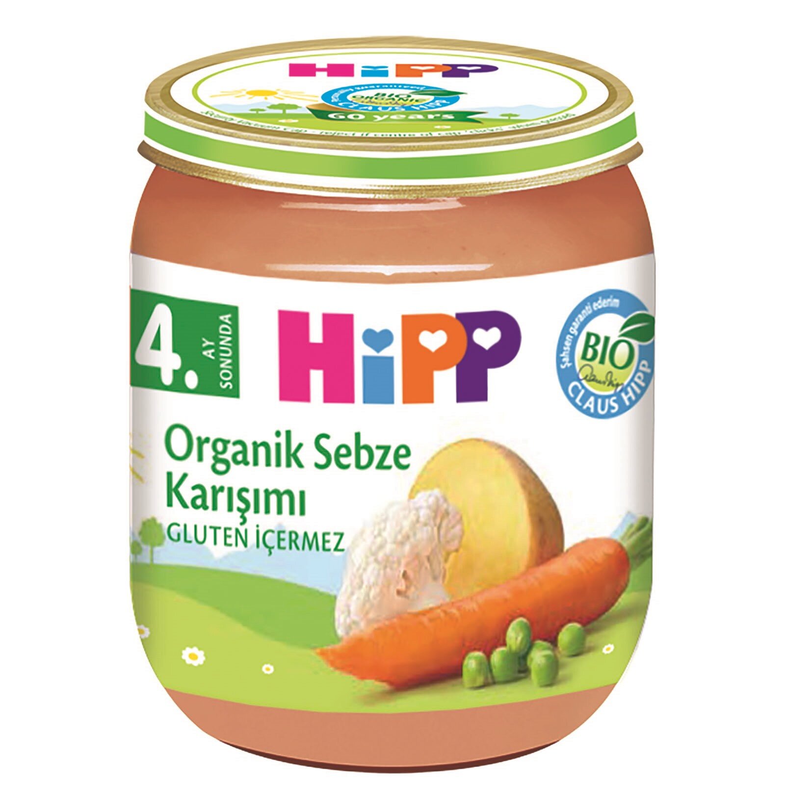 HİPP ORGANİK SEBZE KARIŞIMI  KAVANOZ MAMA 125 GR