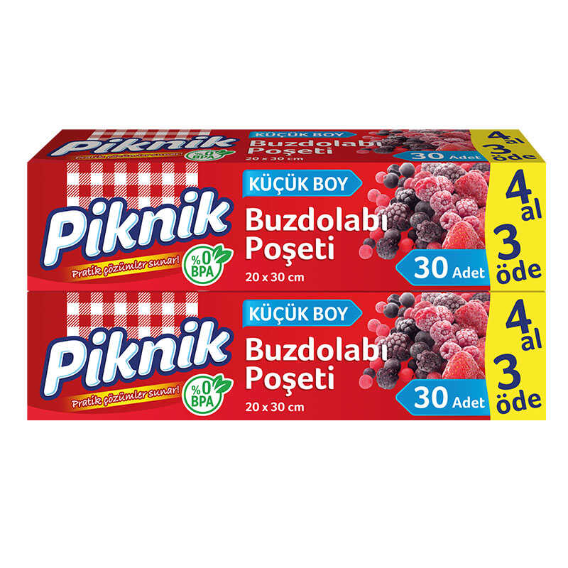 İDEAL KÜÇÜK BOY BUZDOLABI POŞETİ 4 AL 3 ÖDE