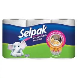 SELPAK EXTRA HAVLU  YAĞ EMİCİ 3LÜ