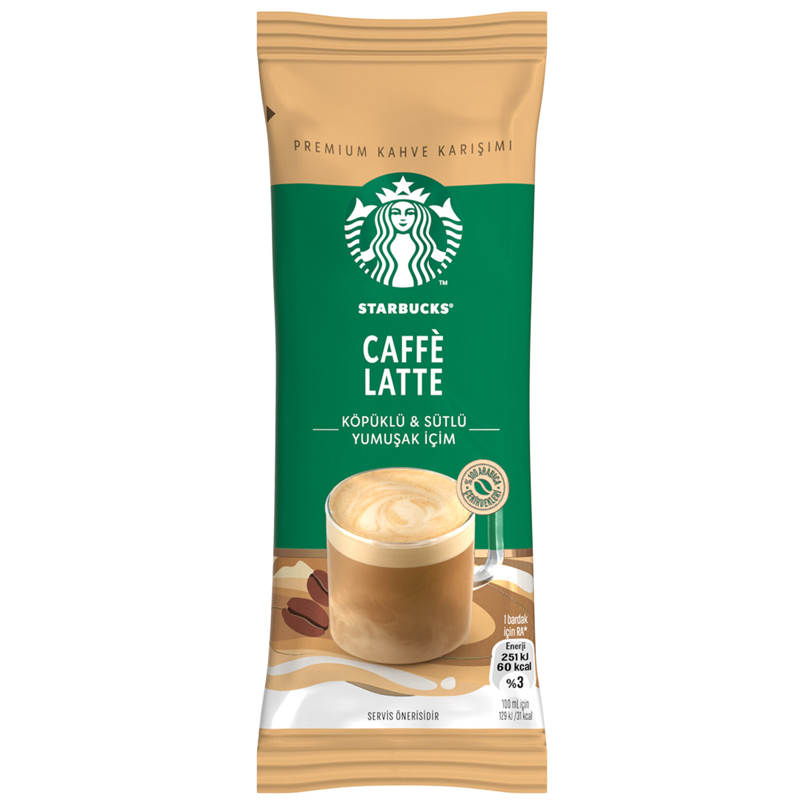 STARBUCKS CAFFE LATTE 18 GR