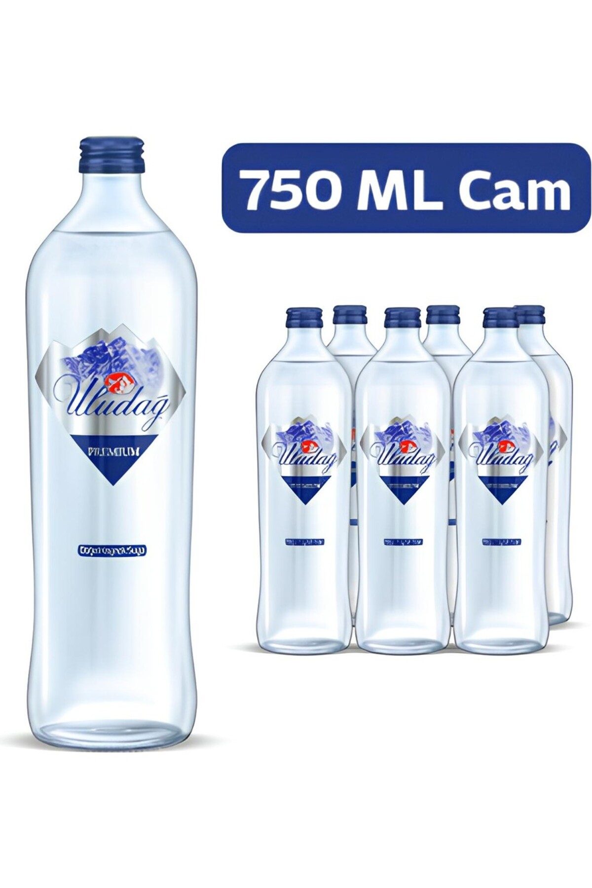 ULUDAĞ SU CAM ŞİŞE 750 ML
